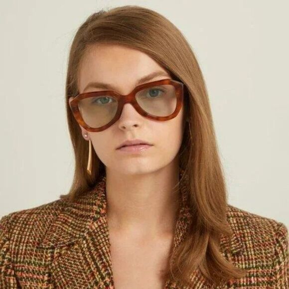 NEW Celine CL40046U 55A Shiny Coloured Havana Smoke Photochromatic Sunglasses - Picture 12 of 12